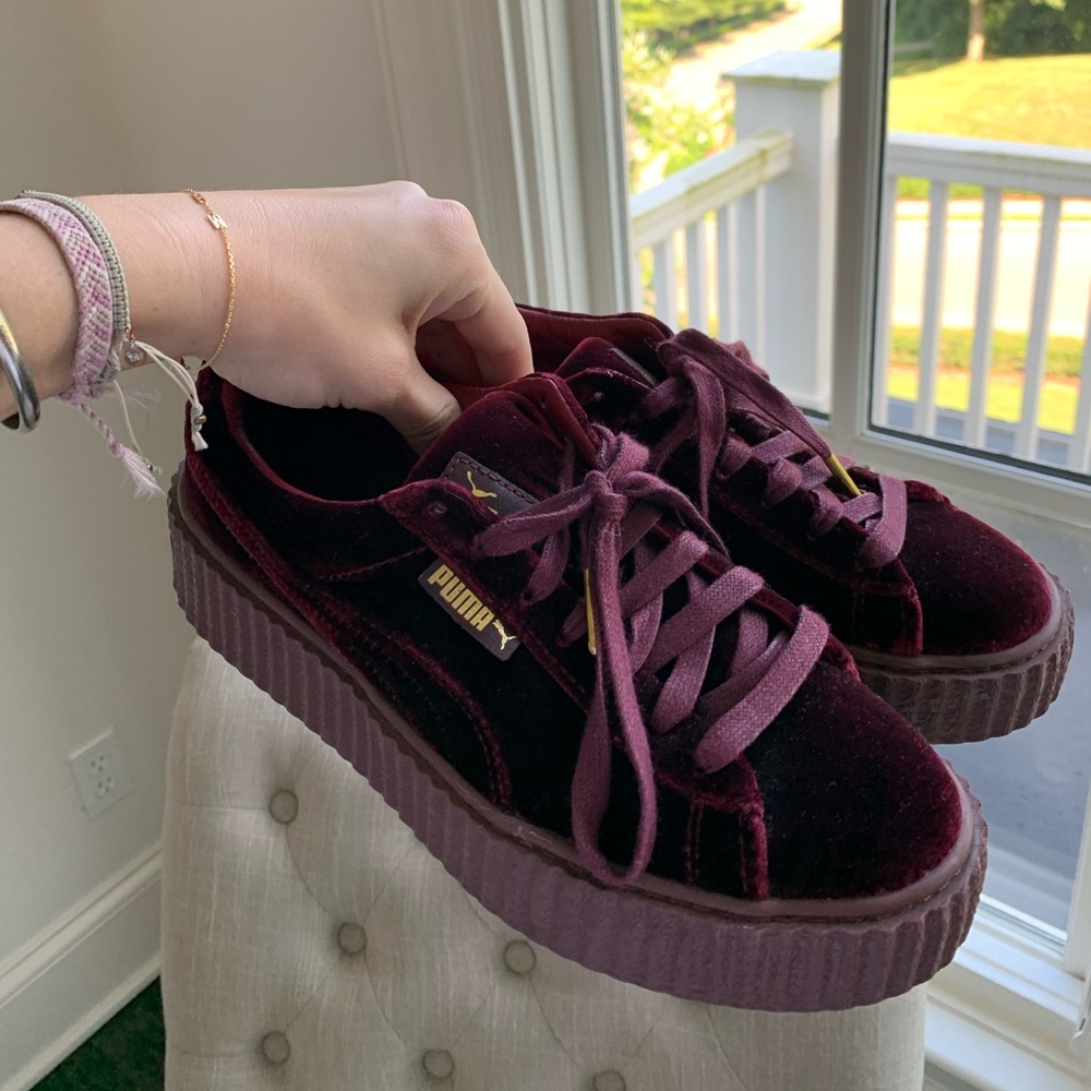Puma Fenty Velvet Creepers, size 8 but can fit 8.5